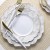 Luxe Party Marble Gold Scalloped Rim White Plastic Dinner Plate 10.7"- 10 pcs addl-1