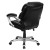 Flash Furniture GO-931H-MID-BK-GG Black Leather Mid Back Office Computer Chair addl-2
