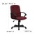 Flash Furniture GO-ST-6-BY-GG Mid-Back Burgundy Fabric Executive Office Chair addl-1