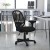 Flash Furniture GO-WY-05-A-GG Black Mid Back Mesh Computer Task Chair with Arms addl-5