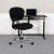Flash Furniture H-2376-F-BK-ARMS-GG Mid-Back Black Mesh Task Chair with Arms and Chrome Base addl-3
