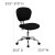 Flash Furniture H-2376-F-BK-GG Mid-Back Black Mesh Task Chair with Chrome Base addl-1