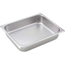TigerChef Stainless Steel Half Size Steam Table Pan 2-1/2" Deep - 2 pcs addl-1