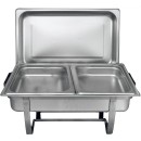 TigerChef Stainless Steel Half Size Steam Table Pan 2-1/2" Deep - 2 pcs addl-2