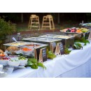 TigerChef Stainless Steel Half Size Anti-Jam Steam Table Pan with Lids 6" Deep - 2 pcs addl-4