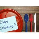 TigerChef Red, White & Blue Plastic Flatware Party Set , 132/Pack addl-2