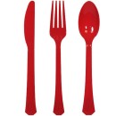TigerChef Red, White & Blue Plastic Flatware Party Set , 144/Pack addl-3