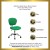 Flash Furniture H-2376-F-BRGRN-GG Mid-Back Bright Green Mesh Task Chair with Chrome Base addl-2