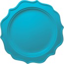 TigerChef Turquoise Scalloped Rim Disposable Plates Set, Includes 10" and 8" Plates, Service for 48 addl-1