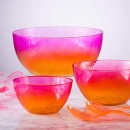 TigerChef Heavy Duty Neon Disposable Pink Orange Plastic Bowls Set 60 oz. - 4 pcs addl-2