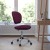 Flash Furniture H-2376-F-BY-GG Mid-Back Burgundy Mesh Task Chair with Chrome Base addl-3
