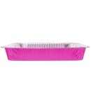 TigerChef Half Size Pink Disposable Aluminum Foil Steam Table Pans - 5 pcs addl-1
