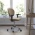 Flash Furniture H-2376-F-COF-ARMS-GG Mid-Back Coffee Brown Mesh Task Chair with Arms and Chrome Base addl-2
