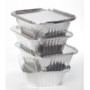 TigerChef Oblong Aluminum Foil Pan Containers with Board Lids, 5.56" x 4.56" x 1.63" - 100 pcs addl-2