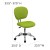 Flash Furniture H-2376-F-GN-GG Mid-Back Apple Green Mesh Task Chair with Chrome Base addl-1