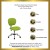 Flash Furniture H-2376-F-GN-GG Mid-Back Apple Green Mesh Task Chair with Chrome Base addl-2