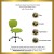 Flash Furniture H-2376-F-GN-GG Mid-Back Apple Green Mesh Task Chair with Chrome Base addl-2