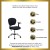 Flash Furniture H-2376-F-GY-ARMS-GG Mid-Back Gray Mesh Task Chair with Arms and Chrome Base addl-1