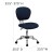 Flash Furniture H-2376-F-NAVY-GG Mid-Back Navy Blue Mesh Task Chair with Chrome Base addl-1