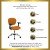 Flash Furniture H-2376-F-ORG-ARMS-GG Mid-Back Orange Mesh Task Chair with Arms and Chrome Base addl-1