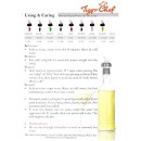 TigerChef Measured Liquor Pourer with Collar, Yellow, 1-1/2 oz., 6/Pack addl-2