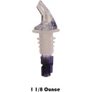 TigerChef Plastic Measured Liquor Pourer without Collar, Purple, with Pourer Dust Covers 1-1/8 oz., 24/Pack addl-2