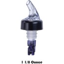 TigerChef Measured Liquor Pourer with Collar, Purple, 1-1/8 oz., 12/Pack addl-2