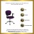 Flash Furniture H-2376-F-PUR-ARMS-GG Mid-Back Purple Mesh Task Chair with Arms and Chrome Base addl-1