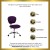 Flash Furniture H-2376-F-PUR-GG Mid-Back Purple Mesh Task Chair with Chrome Base addl-2