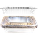 TigerChef White Disposable Half Size Aluminum Foil Steam Table Pans 9" x 13" - 5 pcs addl-2