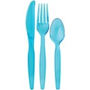 TigerChef Neon Plastic Party Cutlery Sets, Forks, Knives, Spoons, 384/Pack addl-1