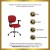 Flash Furniture H-2376-F-RED-ARMS-GG Mid-Back Red Mesh Task Chair with Arms and Chrome Base addl-1