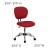 Flash Furniture H-2376-F-RED-GG Mid-Back Red Mesh Task Chair with Chrome Base addl-1