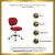 Flash Furniture H-2376-F-RED-GG Mid-Back Red Mesh Task Chair with Chrome Base addl-2