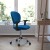 Flash Furniture H-2376-F-TUR-ARMS-GG Mid-Back Turquoise Mesh Task Chair with Arms and Chrome Base addl-2