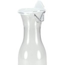 TigerChef Clear Acrylic Decanter Carafe with Lid 40 oz., 3/Pack addl-1