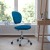 Flash Furniture H-2376-F-TUR-GG Mid-Back Turquoise Mesh Task Chair with Chrome Base addl-3