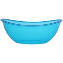 TigerChef Heavy Duty Neon Disposable Plastic Oval Contoured Bowls Set, 80 oz. - 4 pcs addl-4