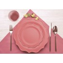 TigerChef Heavy Duty Pink Scalloped Rim Disposable Dinner Plates 10", 60 Plates addl-2