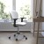 Flash Furniture H-2376-F-WHT-ARMS-GG Mid-Back White Mesh Task Chair with Arms and Chrome Base addl-2