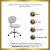 Flash Furniture H-2376-F-WHT-GG Mid-Back White Mesh Task Chair with Chrome Base addl-2