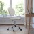 Flash Furniture H-2376-F-WHT-GG Mid-Back White Mesh Task Chair with Chrome Base addl-3