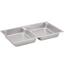 TigerChef Full Size Divided Steam Table Pan, 2-1/2" Deep - 2/Pack addl-1