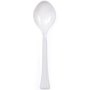 TigerChef White Heavy Duty Disposable Plastic Serving Spoon/Fork Set, 6 Sets addl-1