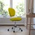 Flash Furniture H-2376-F-YEL-GG Mid-Back Yellow Mesh Task Chair with Chrome Base addl-3