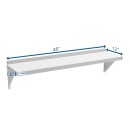 Koolmore WMSH-1248 48"L x 12"D Stainless Steel Wall Shelf addl-5