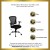 Flash Furniture H-8369F-BLK-GG Mid-Back Black Mesh Executive Office Chair with Chrome Base and Arms addl-2
