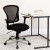Flash Furniture H-8369F-BLK-GG Mid-Back Black Mesh Executive Office Chair with Chrome Base and Arms addl-3