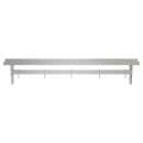 Koolmore WMPS-1260 60"L x 12"D Stainless Steel Wall Shelf with Pot Rack addl-3