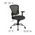 Flash Furniture H-8369F-DK-GY-GG Mid-Back Dark Gray Mesh Executive Office Chair with Chrome Base and Arms addl-1
